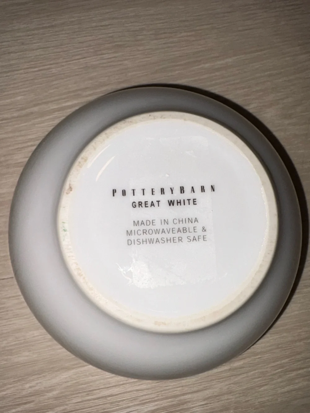Pottery Barn Great White Ceramic Bowl - White